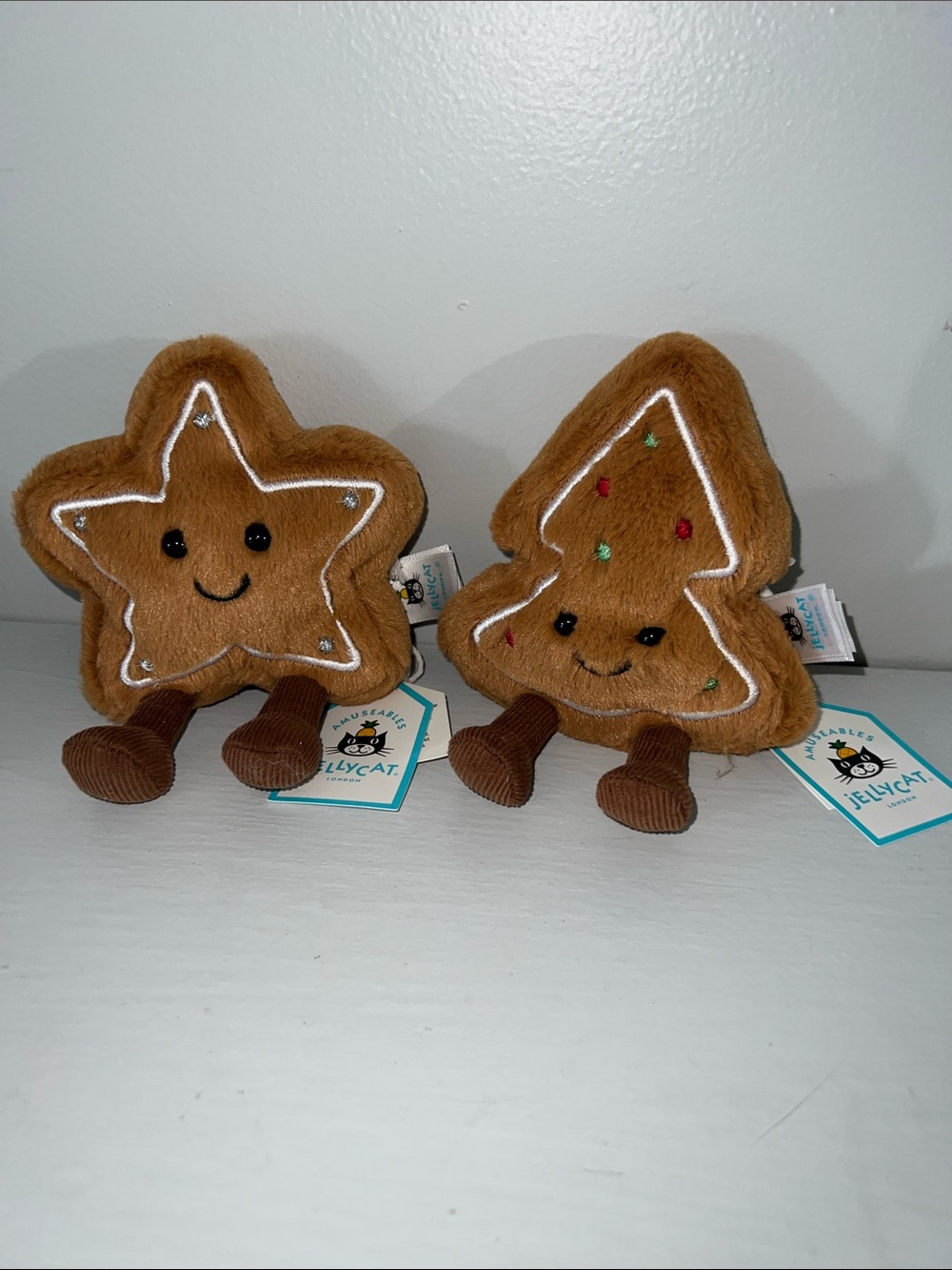 Jellycat Amuseable star and tree cookie pair